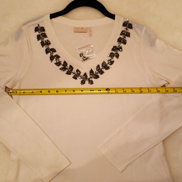 NWT - LOGO, Long Sleeve Cottin Slub Top, size small - Picture 4 of 10